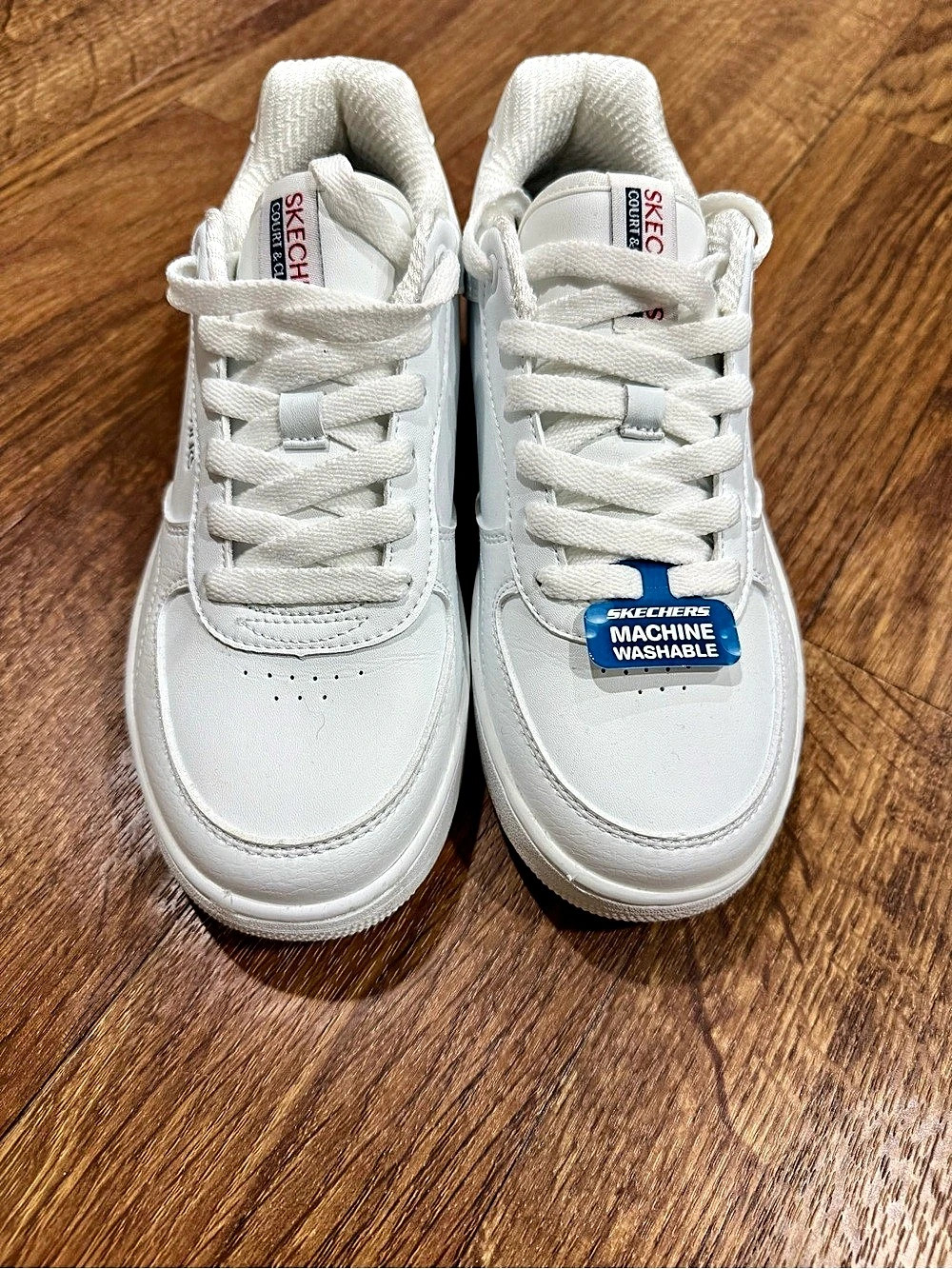 Skechers Sport Court 2.0 - Core Essential White Sneakers 6.5